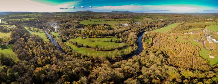 Panoramic view of the Severn Valley